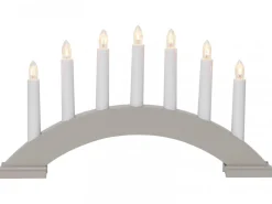 BEA Träljusstake 39cm Grå