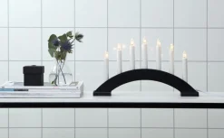 BEA Träljusstake 39cm Svart