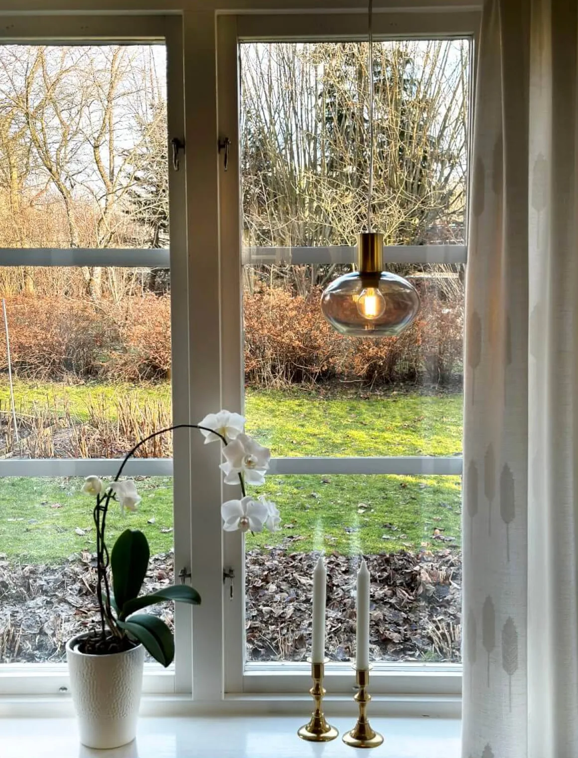 BELL Fönsterlampa 16cm Matt Mässing/Rök