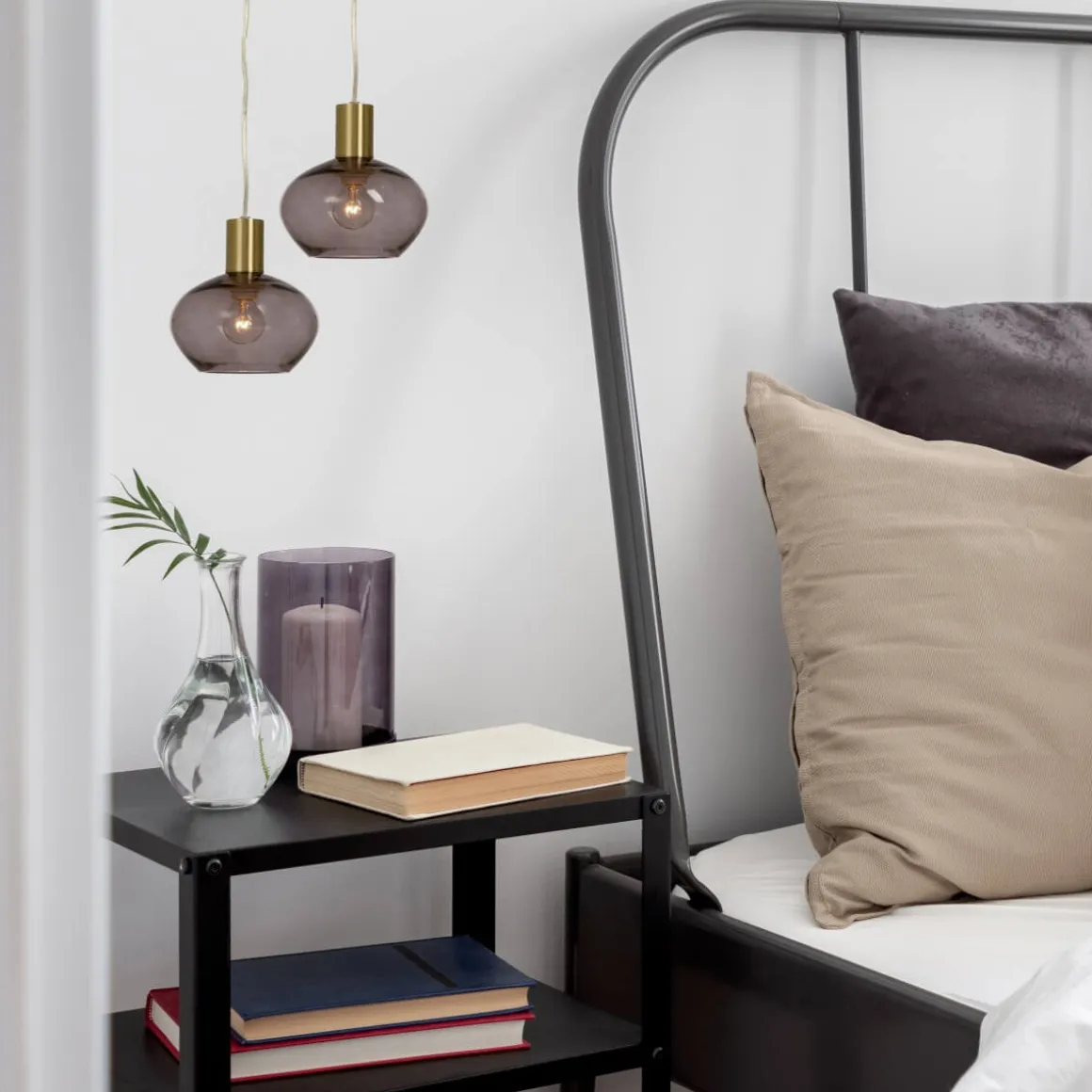 BELL Fönsterlampa 16cm Matt Mässing/Rök