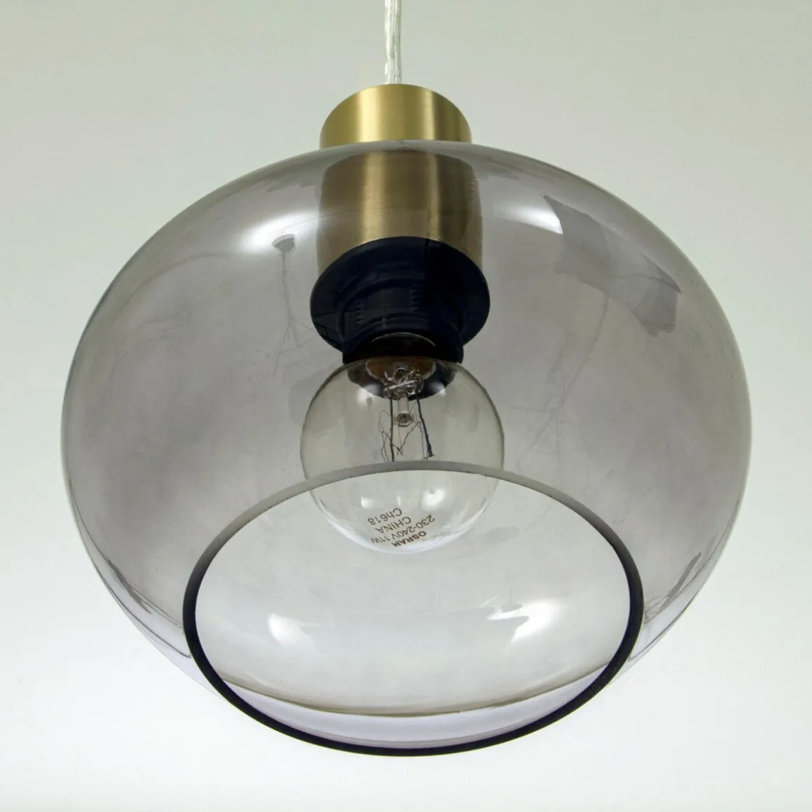 BELL Fönsterlampa 16cm Matt Mässing/Rök