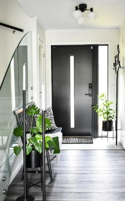 BELL Plafond 3-arm 42cm Svart/Opalvit