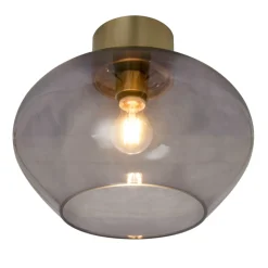 BELL Plafond Stor 35cm Matt Mässing/Rök