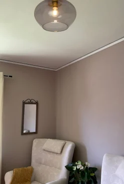 BELL Plafond Stor 35cm Matt Mässing/Rök