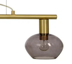 BELL Taklampa 3:a Rak 70cm Matt Mässing/Rök