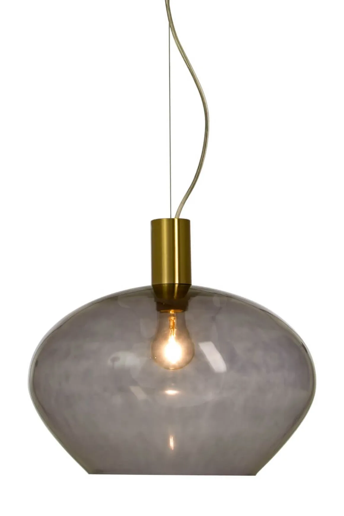 BELL Taklampa 35cm Matt Mässing/Rök