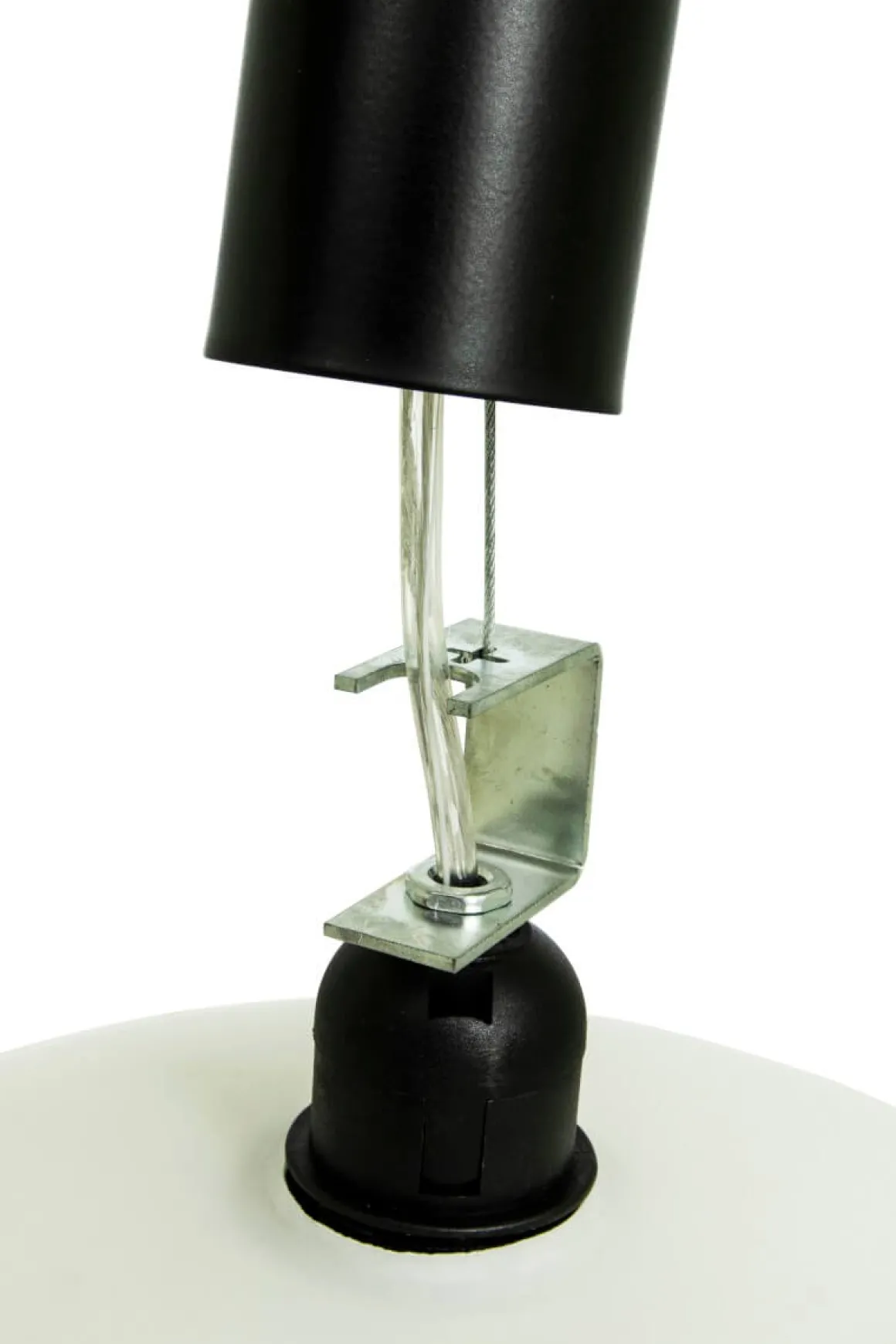 BELL Taklampa 35cm Svart/Opalvit