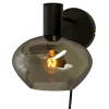 BELL Vägglampa 20cm Svart/Rökgrå