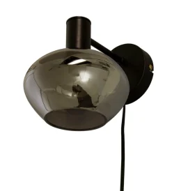 BELL Vägglampa 20cm Svart/Rökgrå
