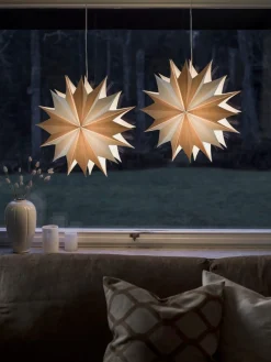 BELLATRIX Julstjärna 60cm Vit/Natur