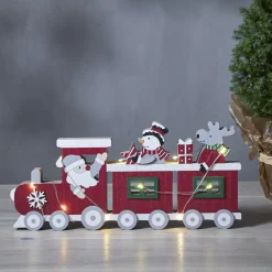 BILLY Bordsdekoration Tåg Batteri 29,5cm Röd