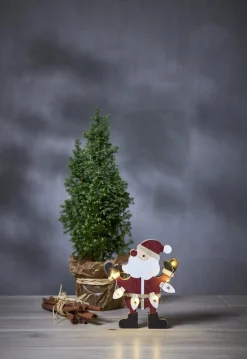 BILLY Inomhusdekoration Tomte Batteri 17cm