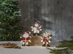 BILLY Inomhusdekoration Tomte Batteri 17cm