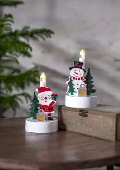 BILLY Ljusstake Tomte 14cm Flerfärgad