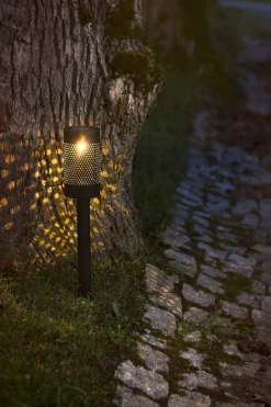 BLACE Solcells-pollare 46cm Svart IP44