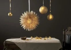 BLISS Glaskula Batteri 11cm 16LED Guld