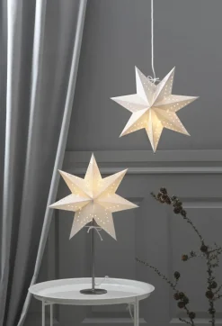 BOBO Stjärna på fot 51cm Vit