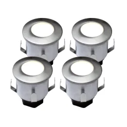 BOLTHI Decklight 4-Pack Frost 3,5cm Stål 12V IP67