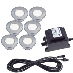 BOLTHI Decklight Paket 6,5cm Stål 12V IP67