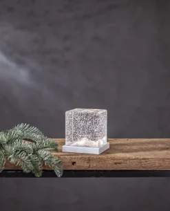 Bordsdekoration Frost Kub 11cm