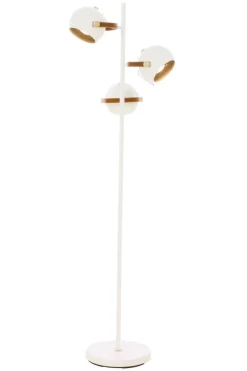 BOW Golvlampa 3L 152cm Vit/Brun/Silver