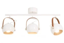 BOW Takspot Rak 3L 76cm Vit/Brun/Silver