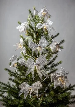 BOWIE Ljusslinga Batteri 2,25m 10LED Varmvit/Silver