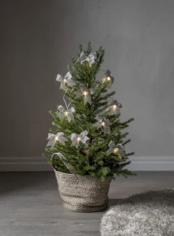 BOWIE Ljusslinga Batteri 2,25m 10LED Varmvit/Silver