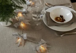 BOWIE Ljusslinga Batteri 2,25m 10LED Varmvit/Silver