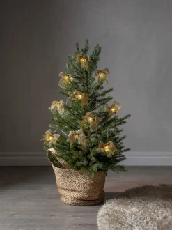 BOWIE Ljusslinga Batteri 2,25m 10LED Varmvit/Guld