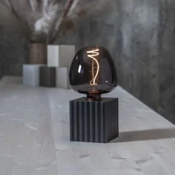 BOX Lampfot E27 10cm Svart