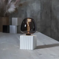 BOX Lampfot E27 10cm Vit