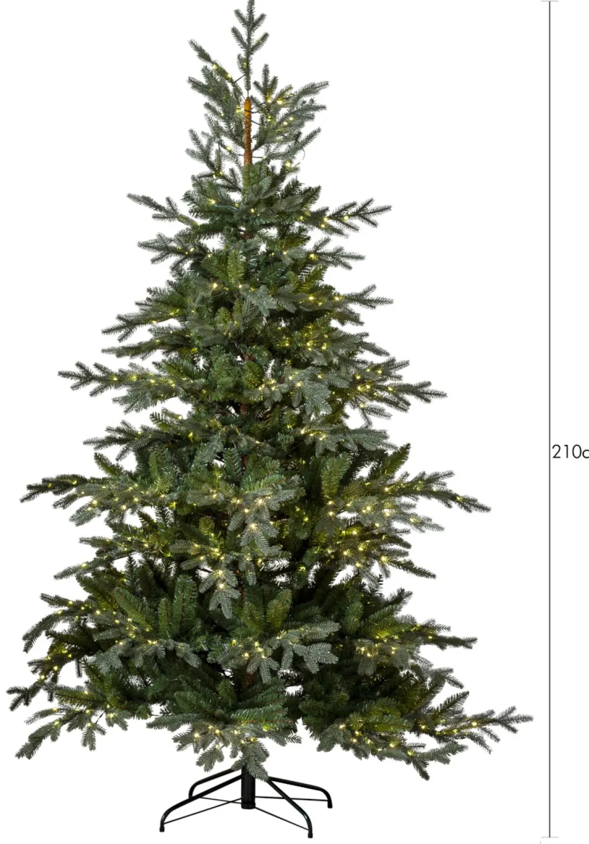 BREKSTAD Julgran 210cm 800LED Varmvit/Grön IP44