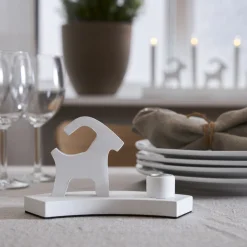 BRUCE Ljusstake 18cm Vit