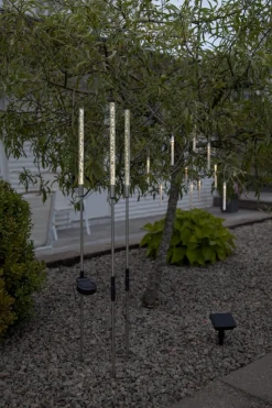 BUBBLY LIGHT-CHAIN Solcells-ljusslinga 180cm 10LED Varmvit/Klar