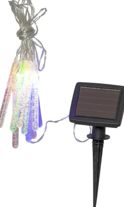 BUBBLY LIGHT-CHAIN Solcells-ljusslinga 180cm 10LED Flerfärgad/Klar