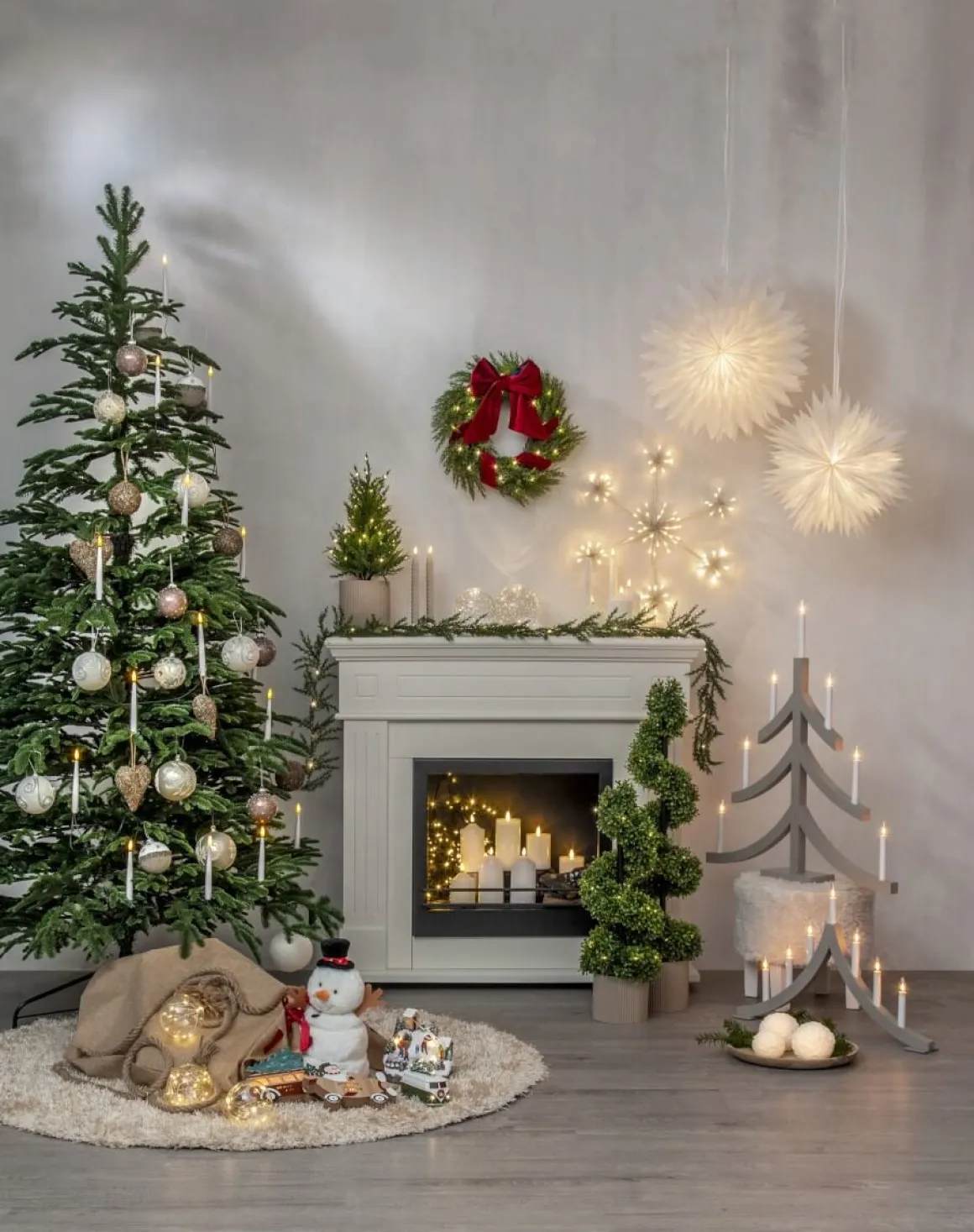 BUXBOM Dekorationsträd Batteri 65cm Grön IP44