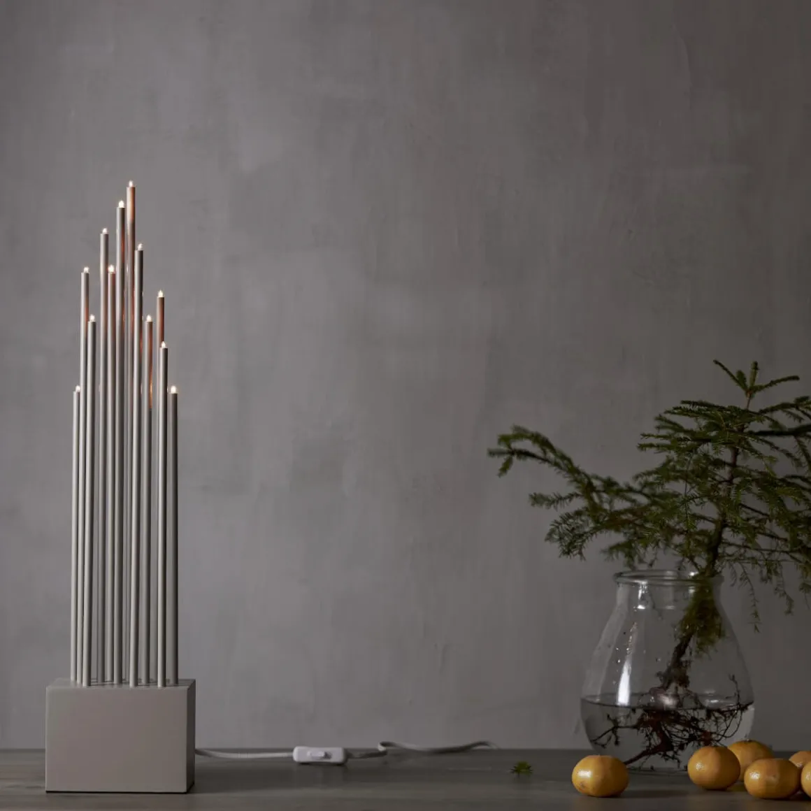 BUZZ Ljusstake 12L 65,5cm Beige