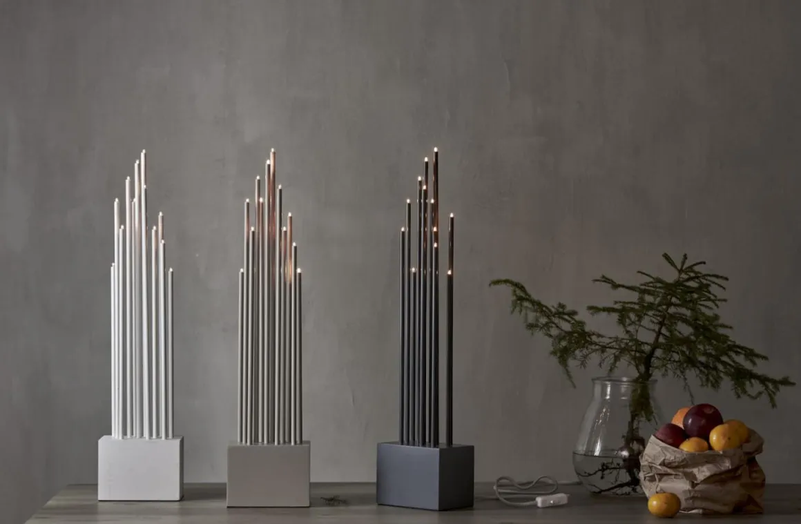 BUZZ Ljusstake 12L 65,5cm Beige