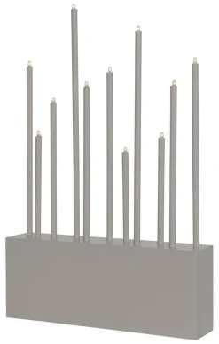 BUZZ Ljusstake 11L 43cm Elefantgrå