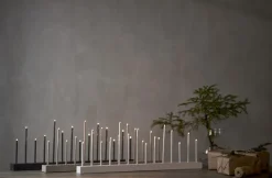 BUZZ Ljusstake 14L 77cm Grå