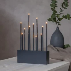 BUZZ Ljusstake 11L 43cm Grafit