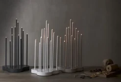 BUZZ Ljusstake 12L 43cm Vit