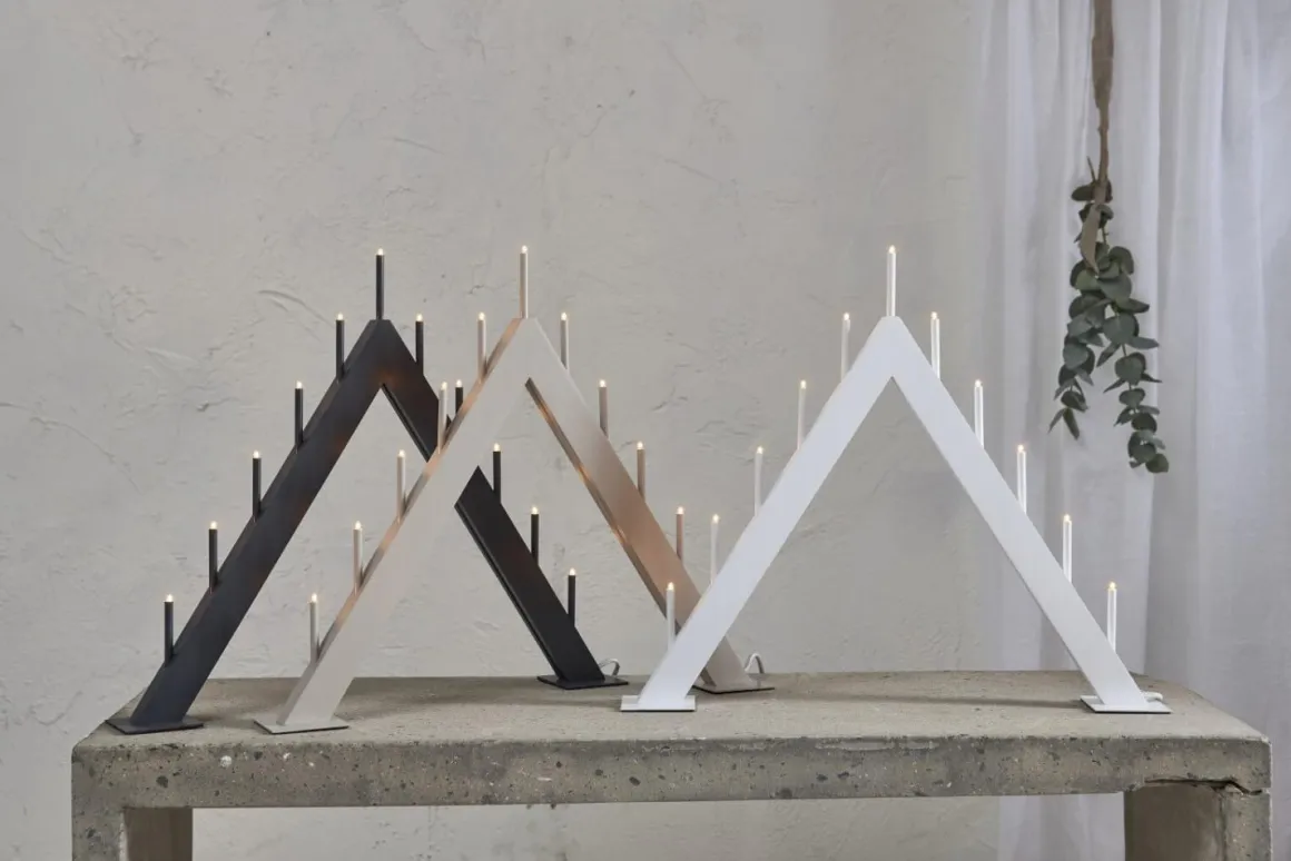 BUZZ Ljusstake 11L 50cm Vit