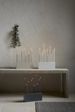 BUZZ Ljusstake 11L 43cm Vit