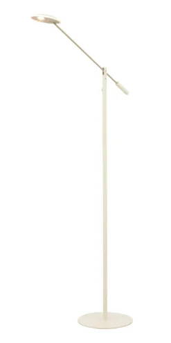CADIZ Golvlampa Dimbar 130cm Vit/Stål