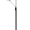CADIZ Golvlampa LED-Uplight Dimbar 186cm Svart/Stål