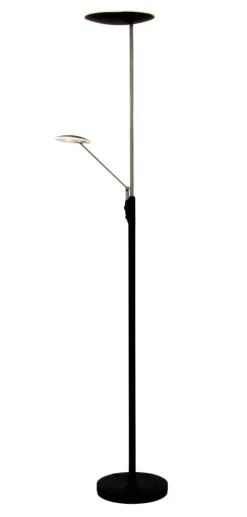 CADIZ Golvlampa LED-Uplight Dimbar 186cm Svart/Stål