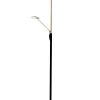 CADIZ Golvlampa LED-Uplight Dimbar 186cm Svart/Matt Mässing