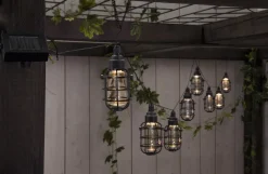 CAGE Solcells-ljusslinga 8L 2,1m Svart